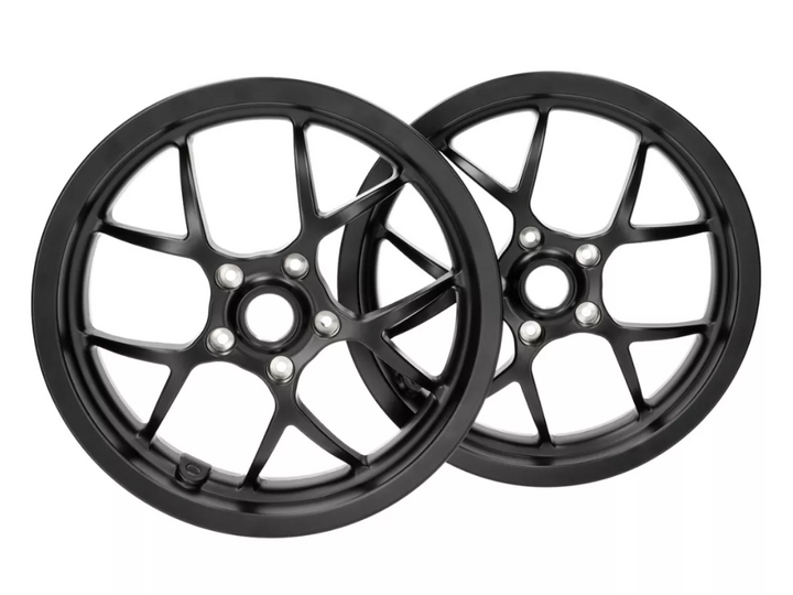 Kit cerchi anteriore + posteriore BGM 13 pollici neri opachi Vespa GTS 125 250 300 310cc