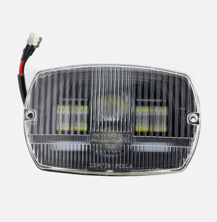 Faro fanale anteriore led con plastica originale Siem per Vespa 50 Special 12 VOLT