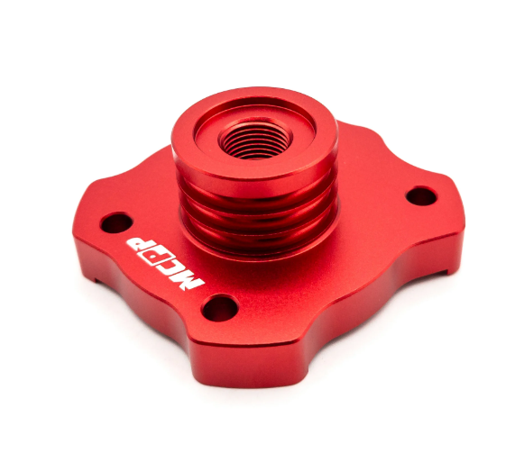 Testa testata rossa MC PROPARTS scompobile per cilindro Malossi BIG DEPS 4 Piaggio Ciao SI Bravo