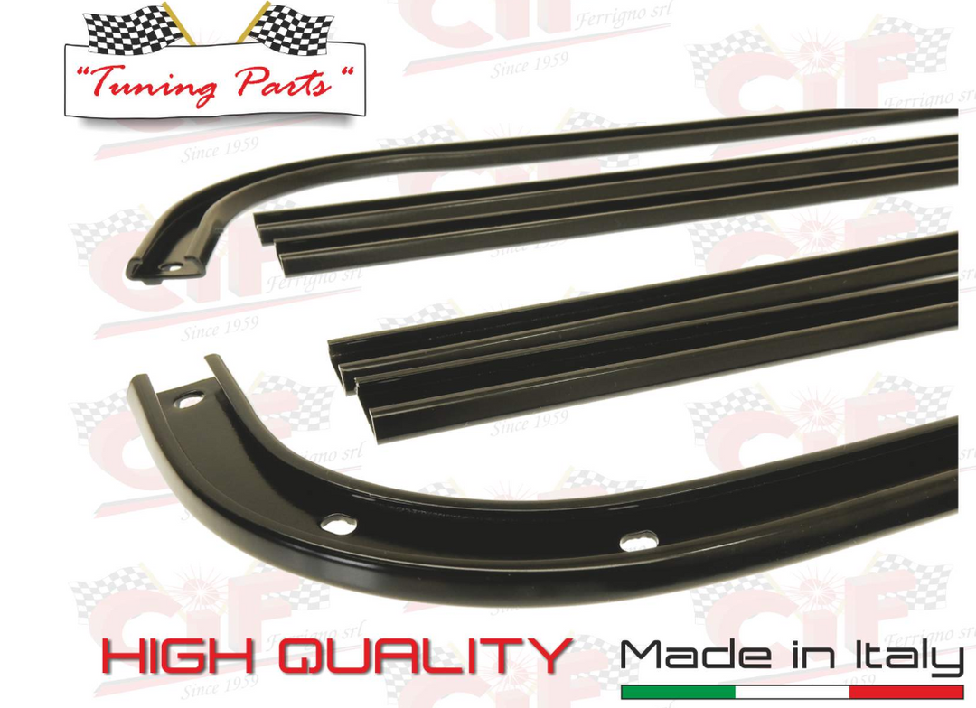 Kit strisce pedana con listelli neri Vespa PE PX ARCOBALENO MILLENIUM LML 125 150 200