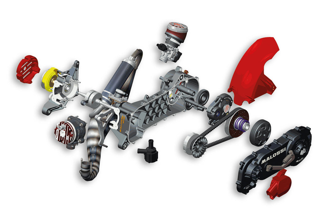 Kit blocco motore Malossi MHR RC-ONE Carter completo Gilera runner - Piaggio NRG 94cc (ruota 12/13)