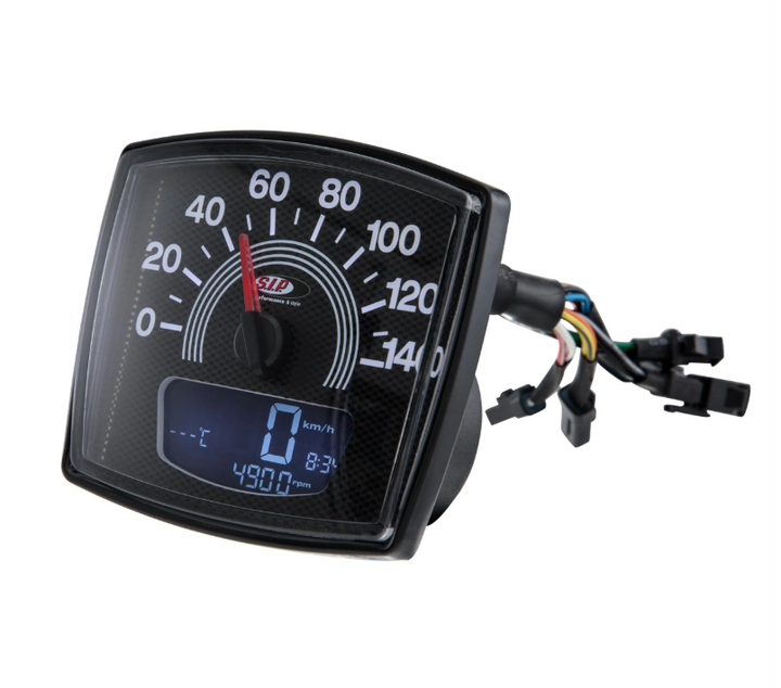 Contachilometri con contagiri SIP 2.0 quadro effetto carbonio Vespa 50 Special