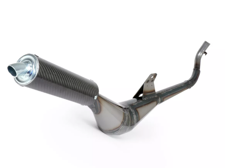 Marmitta scarico espansione Simonini con silenziatore in carbonio Piaggio Ciao Bravo 50 scarico da 22mm