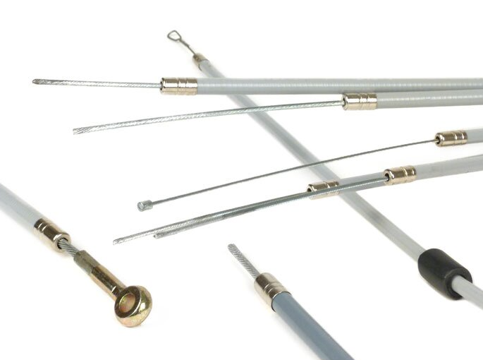 Kit serie cavi trasmissioni grigie BGM Vespa PE PX 125-150-200 fino al 1983