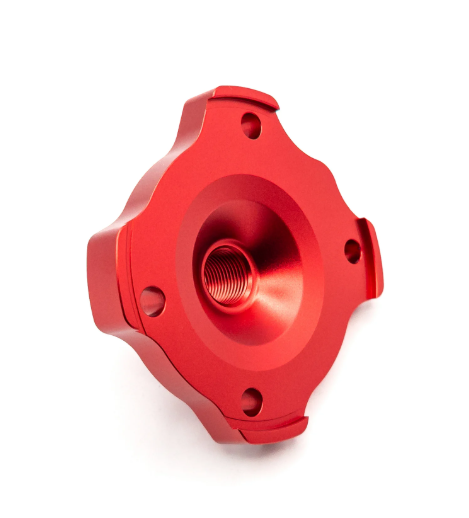 Testa testata rossa MC PROPARTS scompobile per cilindro Malossi BIG DEPS 4 Piaggio Ciao SI Bravo