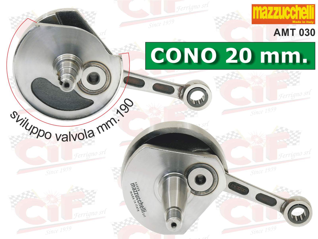 Albero motore Mazzucchelli super competizione corsa 43 cono 20 Vespa Special L N R PK S XL RUSH HP