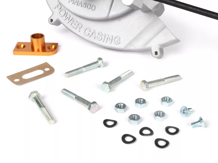Kit carter motore elettronico 3 prigionieri + albero Pinasco 46x43 Piaggio Ciao SI Bravo spinotto 12