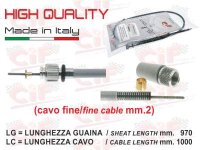 Cavo trasmissione contachilometri Vespa 125 150 VNB VBB1 VBB2 VBA