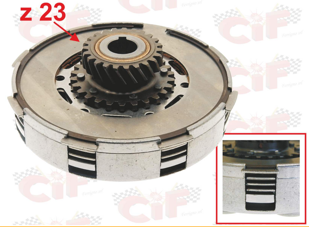 Gruppo frizione 4 dischi z23 denti Piaggio Vespa PX RALLY 200