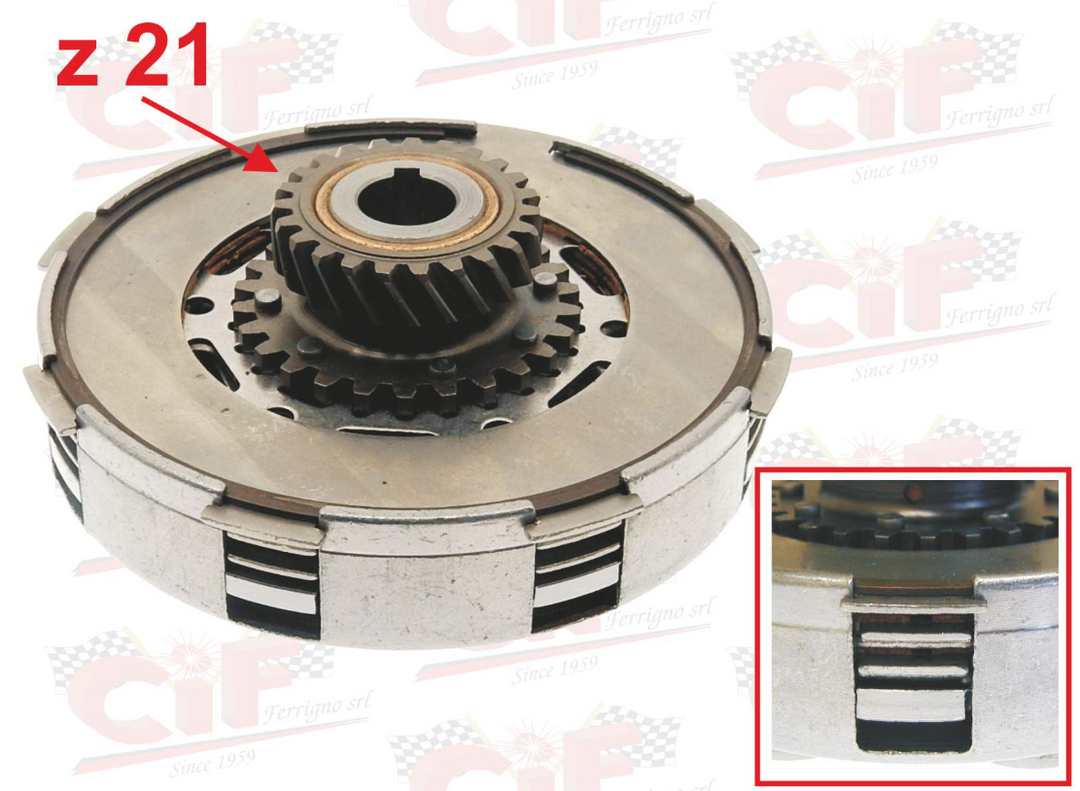 Gruppo frizione 3 dischi z21 denti Piaggio Vespa Cosa 1 2 200 LML