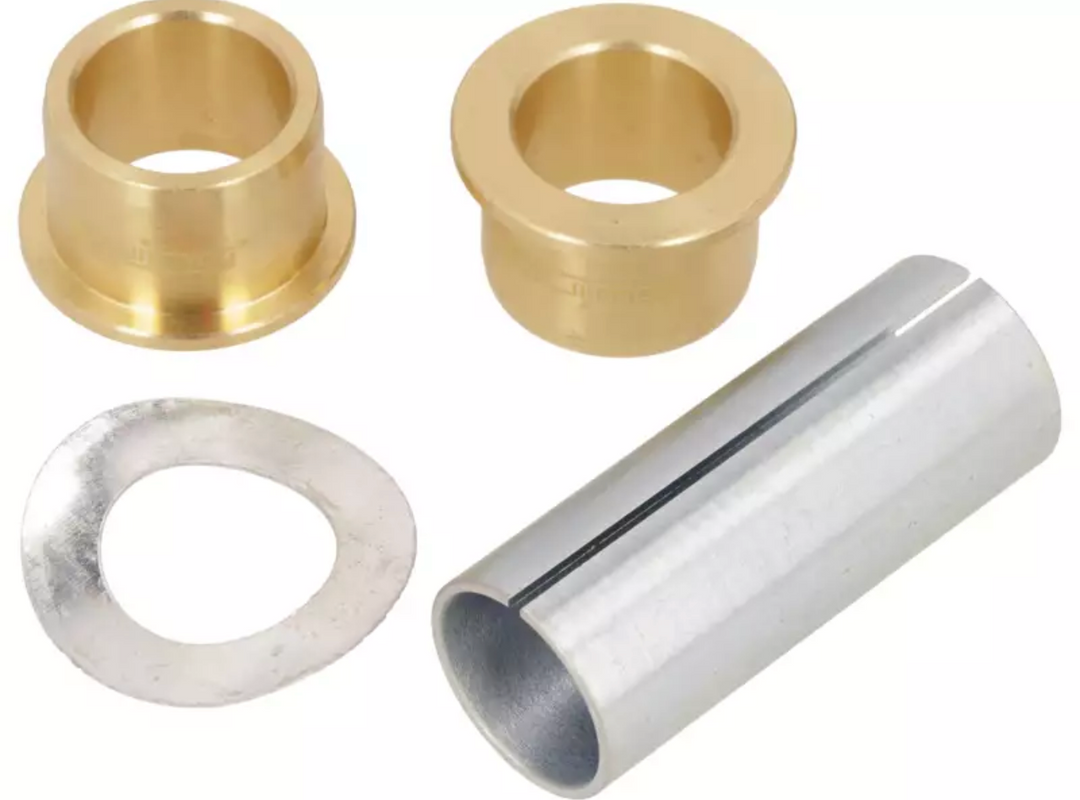 Kit boccole in ottone +distanziale e rondella asse pedali Piaggio Ciao 50