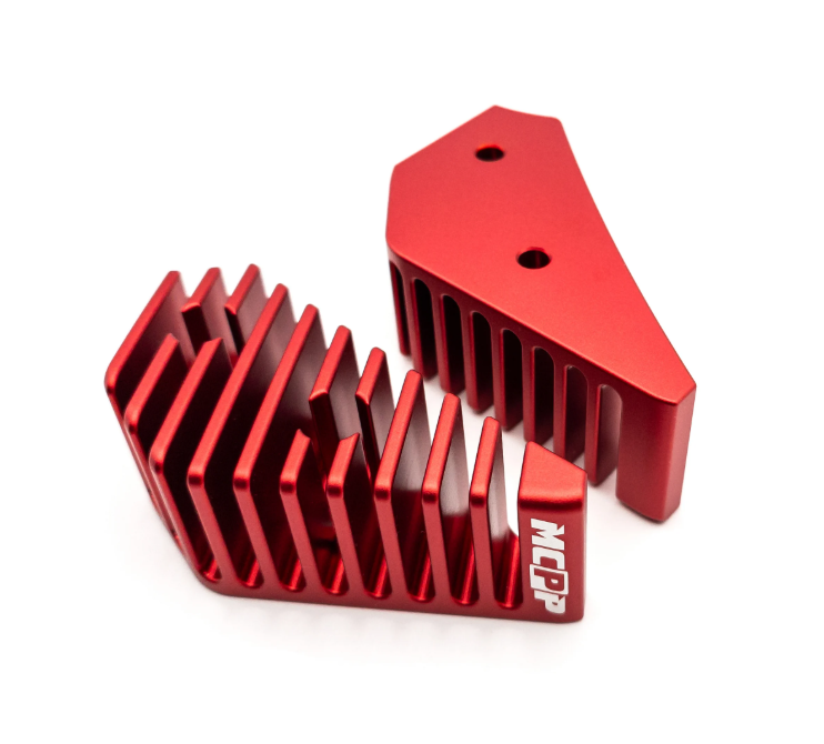 Testa testata rossa MC PROPARTS scompobile per cilindro Malossi BIG DEPS 4 Piaggio Ciao SI Bravo