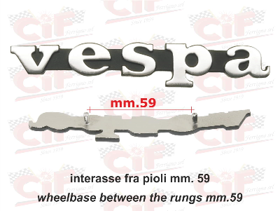 Targhetta scudo anteriore Vespa PK