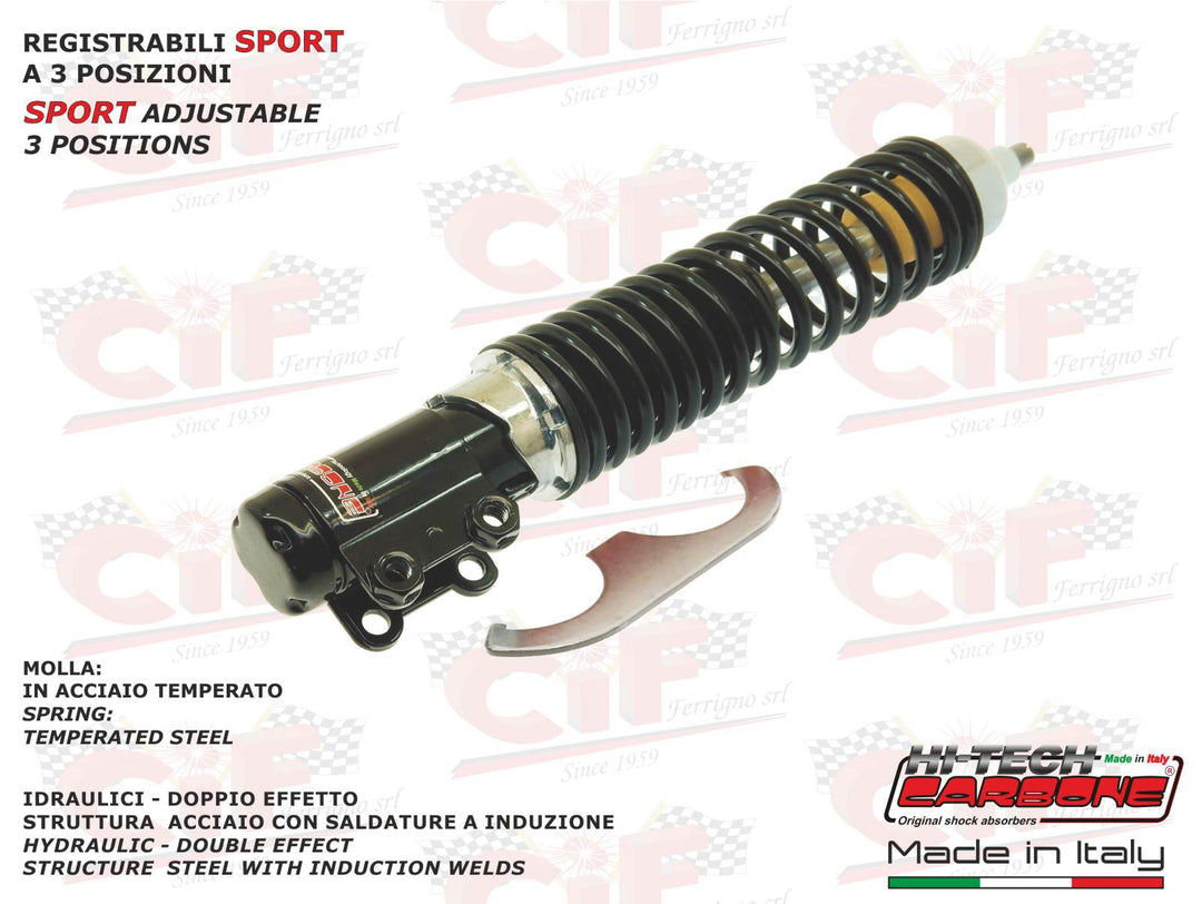 Ammortizzatore anteriore regolabile nero Carbone Vespa GT GTS GTV 125 200 250 300