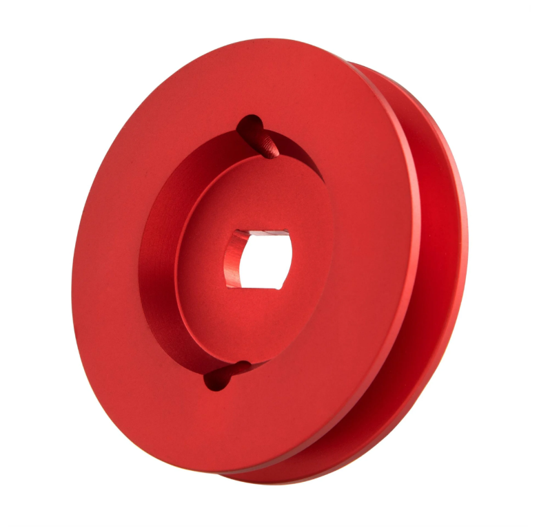 Puleggia Swing in alluminio CNC rosso anodizzato 65mm Piaggio Ciao Si Bravo