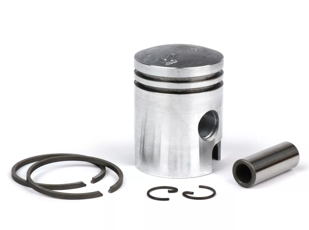 Pistone gol d.38,2 - fasce da 2mm - spinotto 12 per Ciclomotori Piaggio Ciao Si Bravo