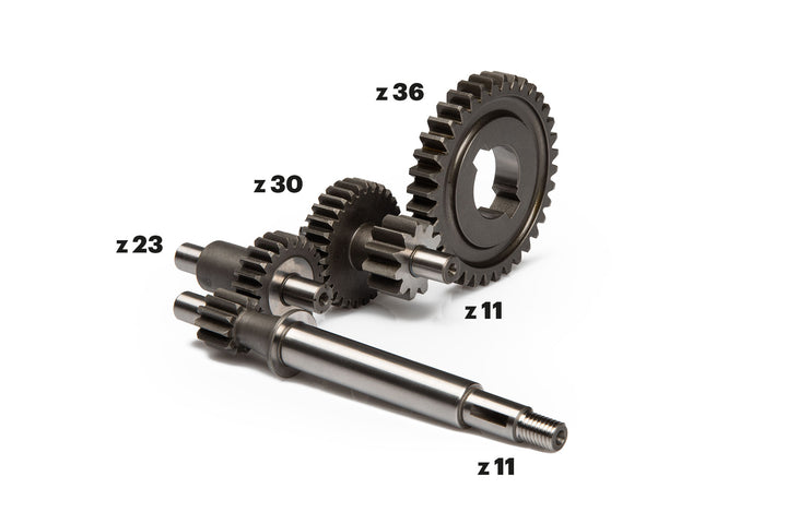 Kit gear box Malossi con ingranaggi lunghi 9:1 + olio 80W90 Piaggio Ciao SI Bravo 50
