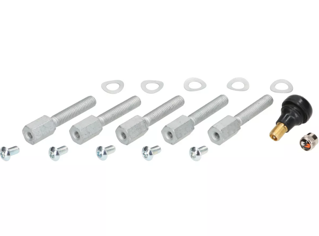 Kit cerchi anteriore + posteriore BGM 13 pollici neri opachi Vespa GTS 125 250 300 310cc