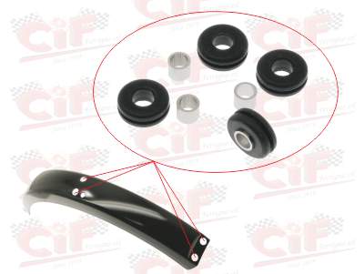 Kit gommini fissaggio parafango posteriore per Piaggio Ciao P PX PXV PV C7