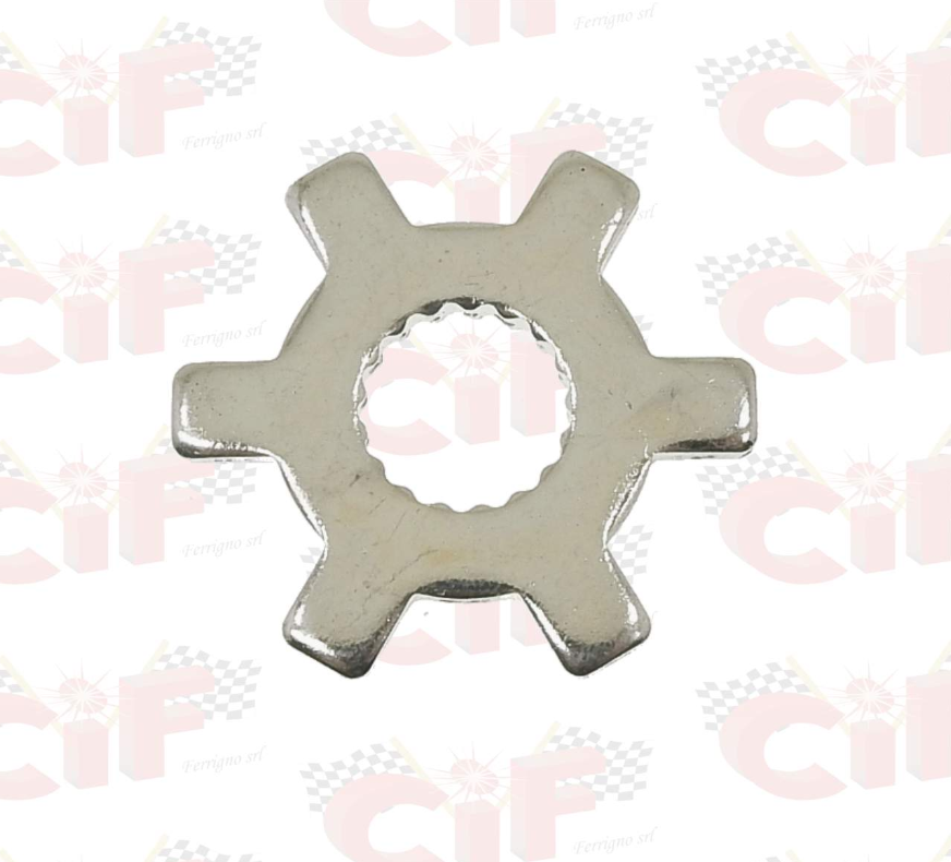 Rondella a stella dentata per semipuleggia scooter Minarelli Yamaha 50