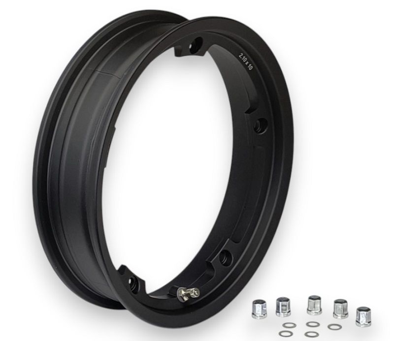 Cerchio nero Tubeless a margherita 2.10-10 Vespa 50 125 150 200 Special PK ET3 PX RALLY