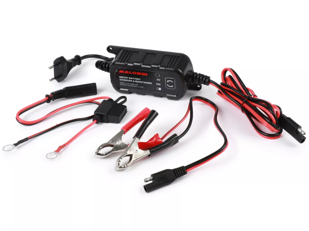 Carica batterie Malossi smart battery charge & mantainer 6v-12v per batterie da 2 a 20A