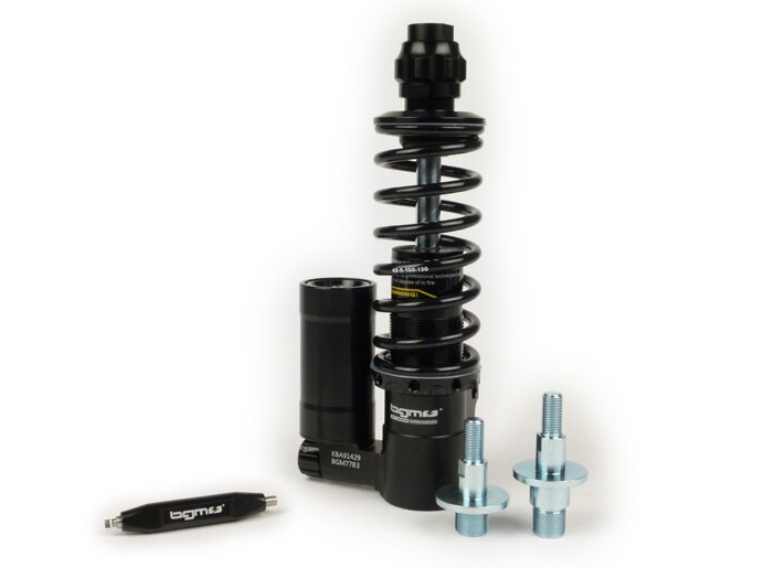 Ammortizzatore anteriore nero regolabile BGM PRO SC/F16 195+205mm Vespa PK RUSH HP FL 50 125