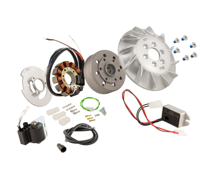 Kit accensione elettronica SIP 12 Volt corrente continua cono 19 110Watt Vespa Special L N R 125 ET3 PRIMAVERA PK S