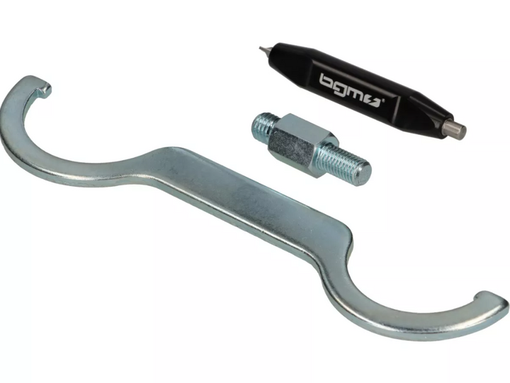 Ammortizzatore posteriore nero/argento BGM PRO SC/R1 SPORT 385mm Vespa VM1 VM2 VN1 VN2 VB1 VL1 VL2 VL3 GS150