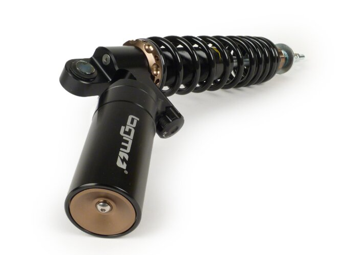 Kit ammortizzatori posteriori neri BGM PRO SC R12 regolabili Vespa GTS 125 250 300 2003-2024