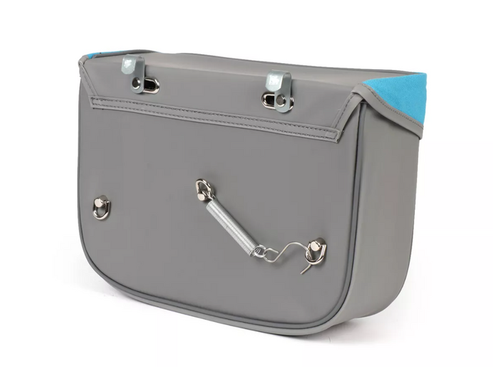 Borsa laterale turchese e grigia per Ciclomotori Piaggio Ciao 50 tutti i modelli fino al 1995