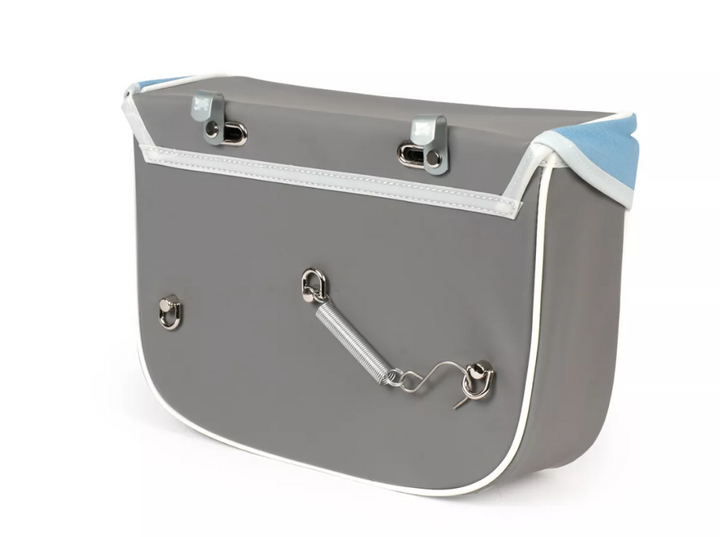 Borsa laterale azzurra e grigia per Ciclomotori Piaggio Ciao 50 tutti i modelli fino al 1995