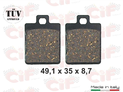 Coppia pastiglie freno anteriori Piaggio Zip Liberty Sfera Vespa LX ET2 ET4