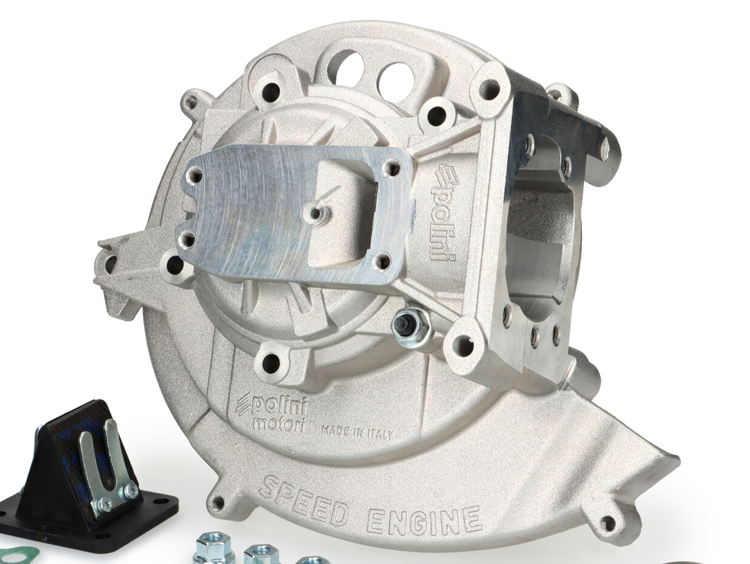 Carter motore lamellare Polini Piaggio Ciao SI Bravo e Perni