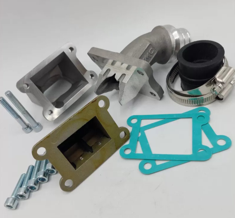 Collettore aspirazione lamellare 3 fori per telai PK Vespa attacco da 22 / 24mm