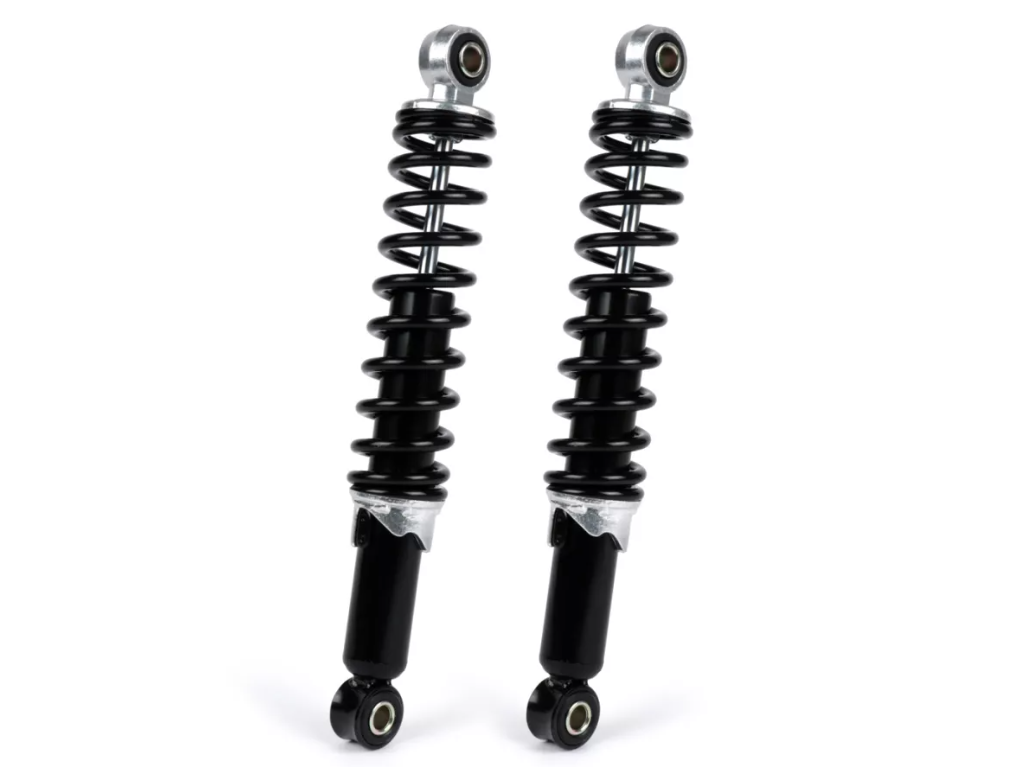 Coppia ammortizzatori posteriori neri regolabili 280mm per Piaggio Bravo Supebravo 50