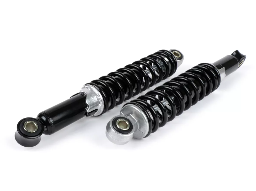 Coppia ammortizzatori posteriori neri regolabili 280mm per Piaggio Bravo Supebravo 50