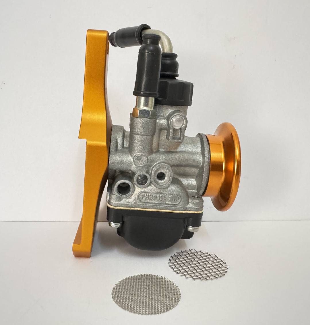 Kit carburatore Dellorto PHBG 19 AD + filtro + collettore MC PROPARTS Piaggio Ciao Si Bravo con carter Malossi