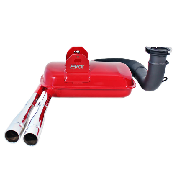 Marmitta scarico espansione rossa Evok 2.0 Racing Vespa PE PX ARCOBALENO 125 150