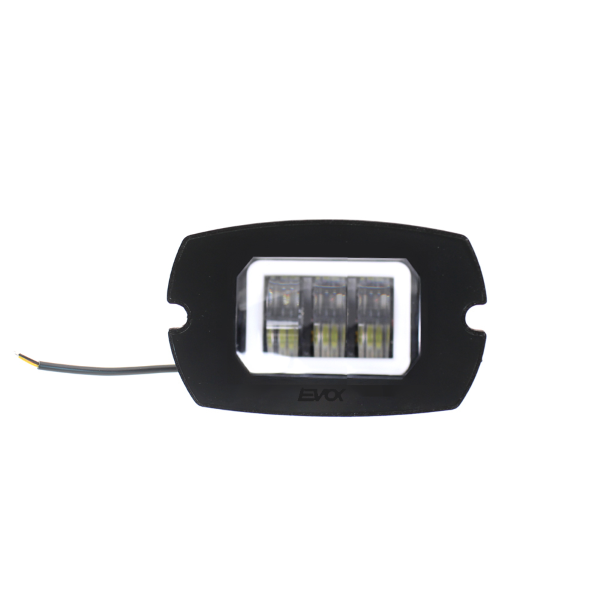 Faro fanale gruppo ottico anteriore led Evok 3 lenti Vespa 50 Special 12 Volt
