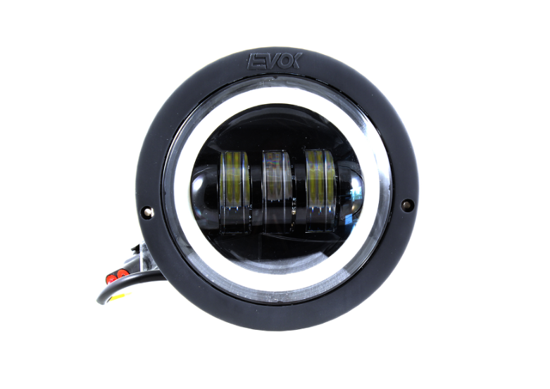 Faro faretto anteriore Evok Led con bordo bianco Piaggio Si FL FL2 50