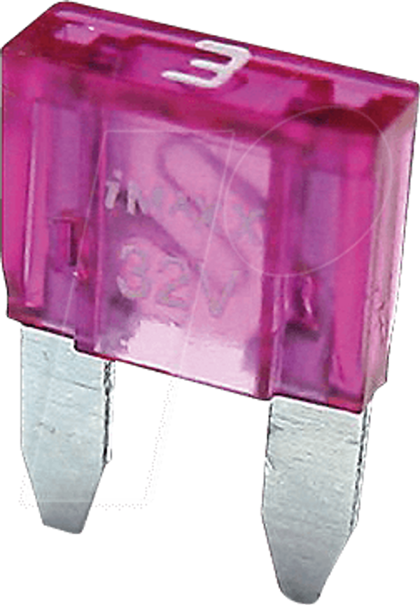 Fusibile tipo piccolo 3 Ampere rosa universale Scooter Moto