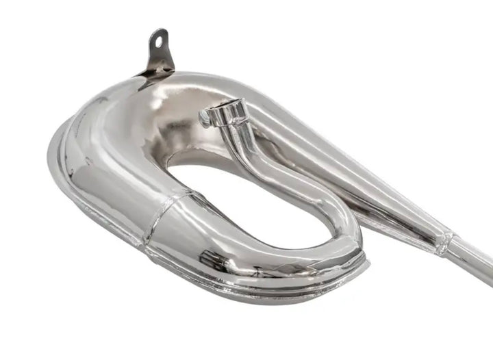 Marmitta scarico espansione Tecno cromata Piaggio Ciao Bravo 50 con collettore da 22mm
