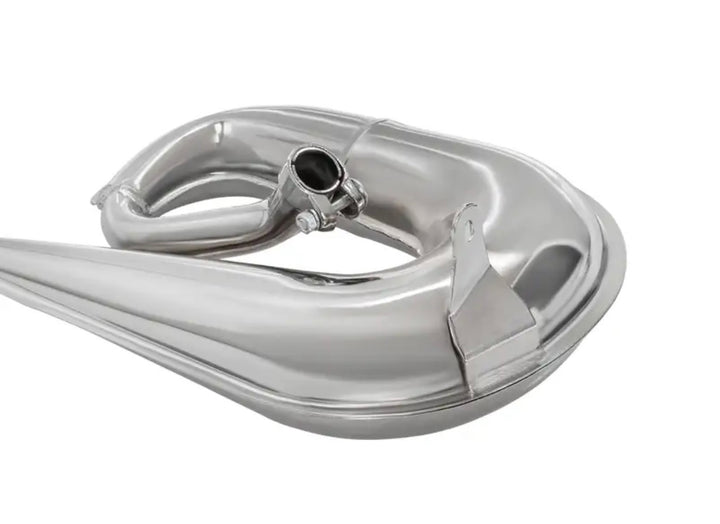 Marmitta scarico espansione Tecno cromata Piaggio Ciao Bravo 50 con collettore da 22mm