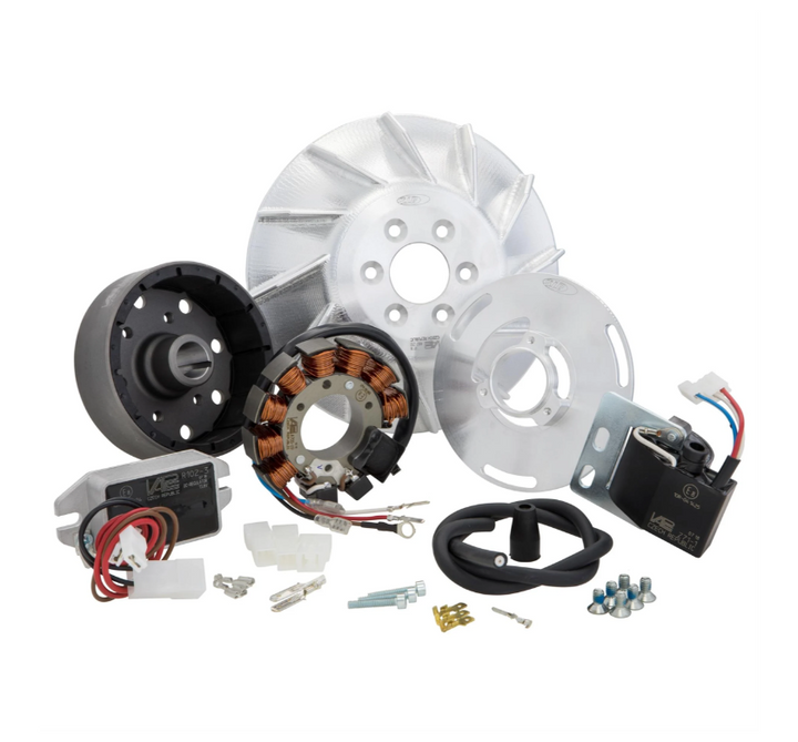 Kit accensione elettronica Sip 12Volt 110Watt corrente continua anticipo fisso Vespa PE PX ARCOBALENO 125 150 200