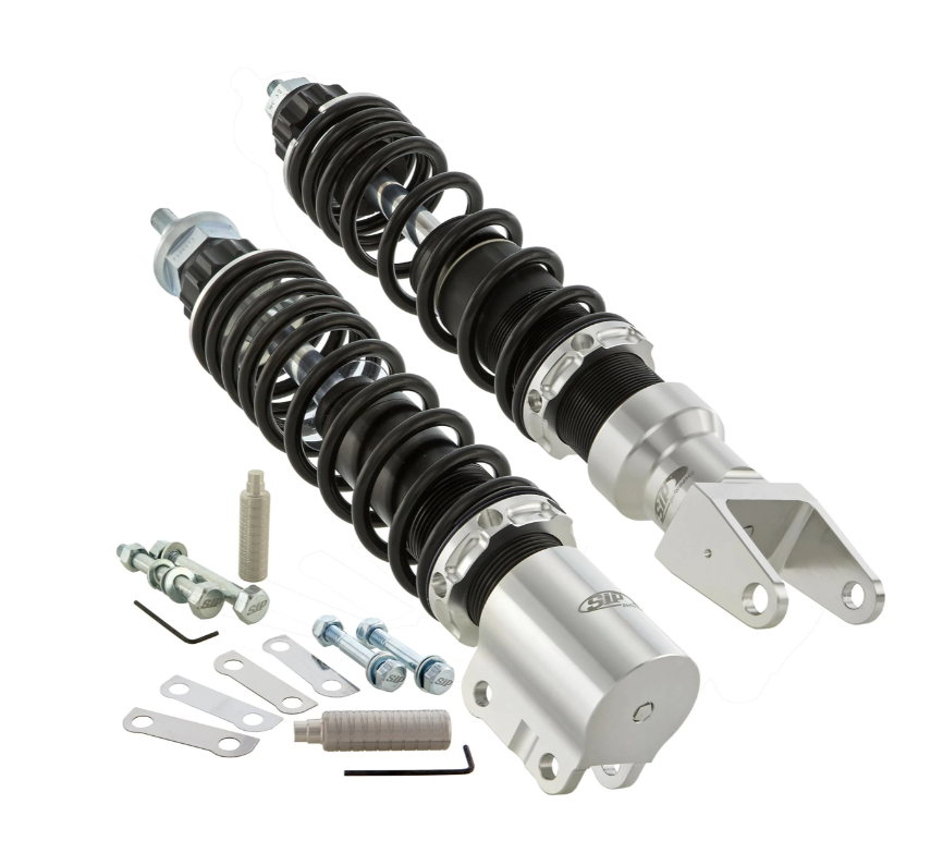 Kit ammortizzatori anteriore + posteriore SIP grigi con molla nera Vespa PE PX ARCOBALENO MILLENIUM 125 150 200