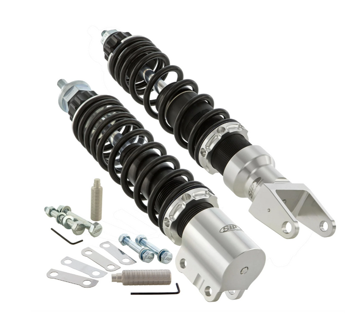 Kit ammortizzatori anteriore + posteriore SIP grigi con molla nera Vespa PE PX ARCOBALENO MILLENIUM 125 150 200