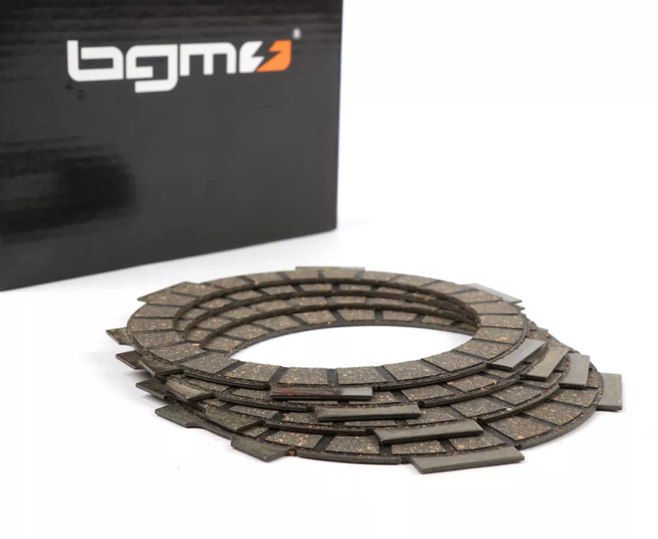 Kit 4 dischi frizione BGM PRO SUPERSTRONG per Vespe SmallFrame con frizioni a 6 molle PREORDINA
