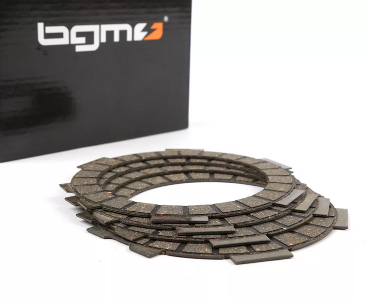 Kit 4 dischi frizione BGM PRO SUPERSTRONG per Vespe SmallFrame con frizioni a 6 molle PREORDINA