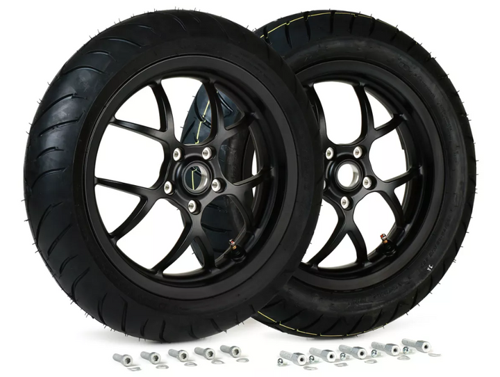 Kit cerchi BGM + pneumatici DUNLOP 120/70-13 + 130/70-13 Vespa GTS 125 250 300